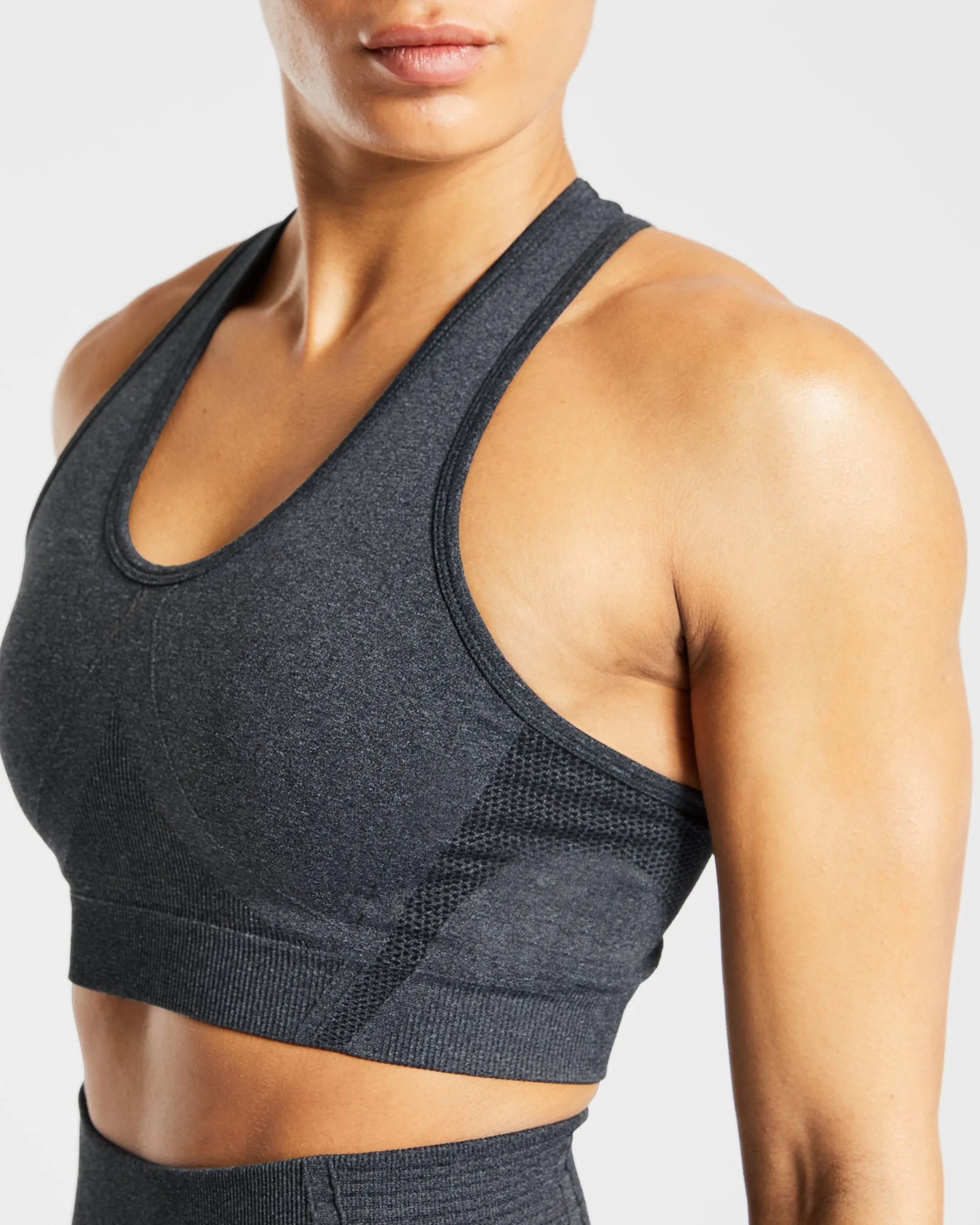 Balance V2 Seamless Sports Bra - Speckle Black