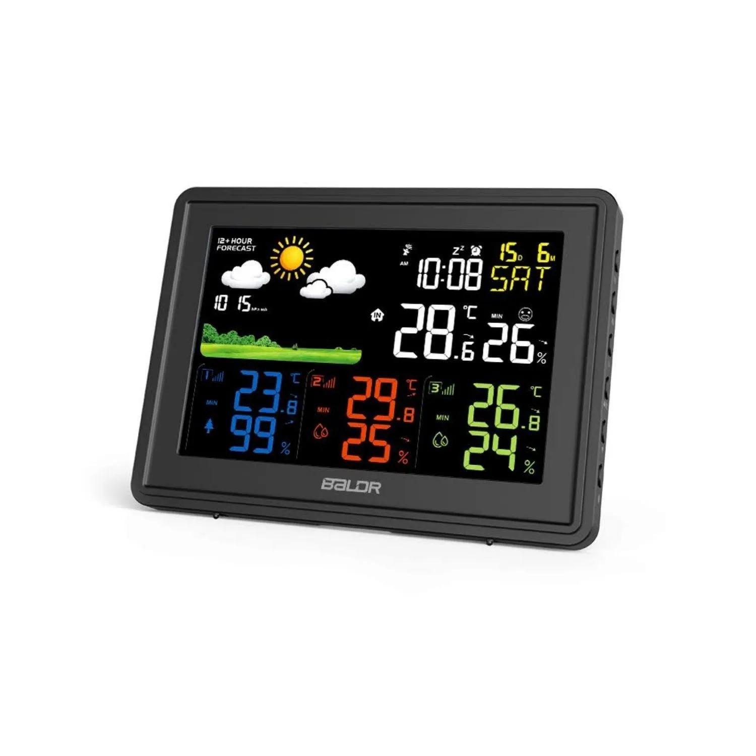 BALDR Wireless Weather Station with 3 Outdoor Sensors