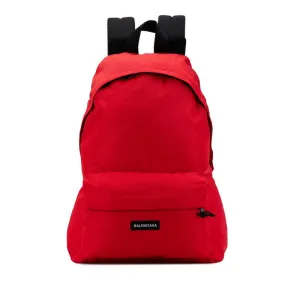 Balenciaga Explorer Nylon Canvas Backpack Red