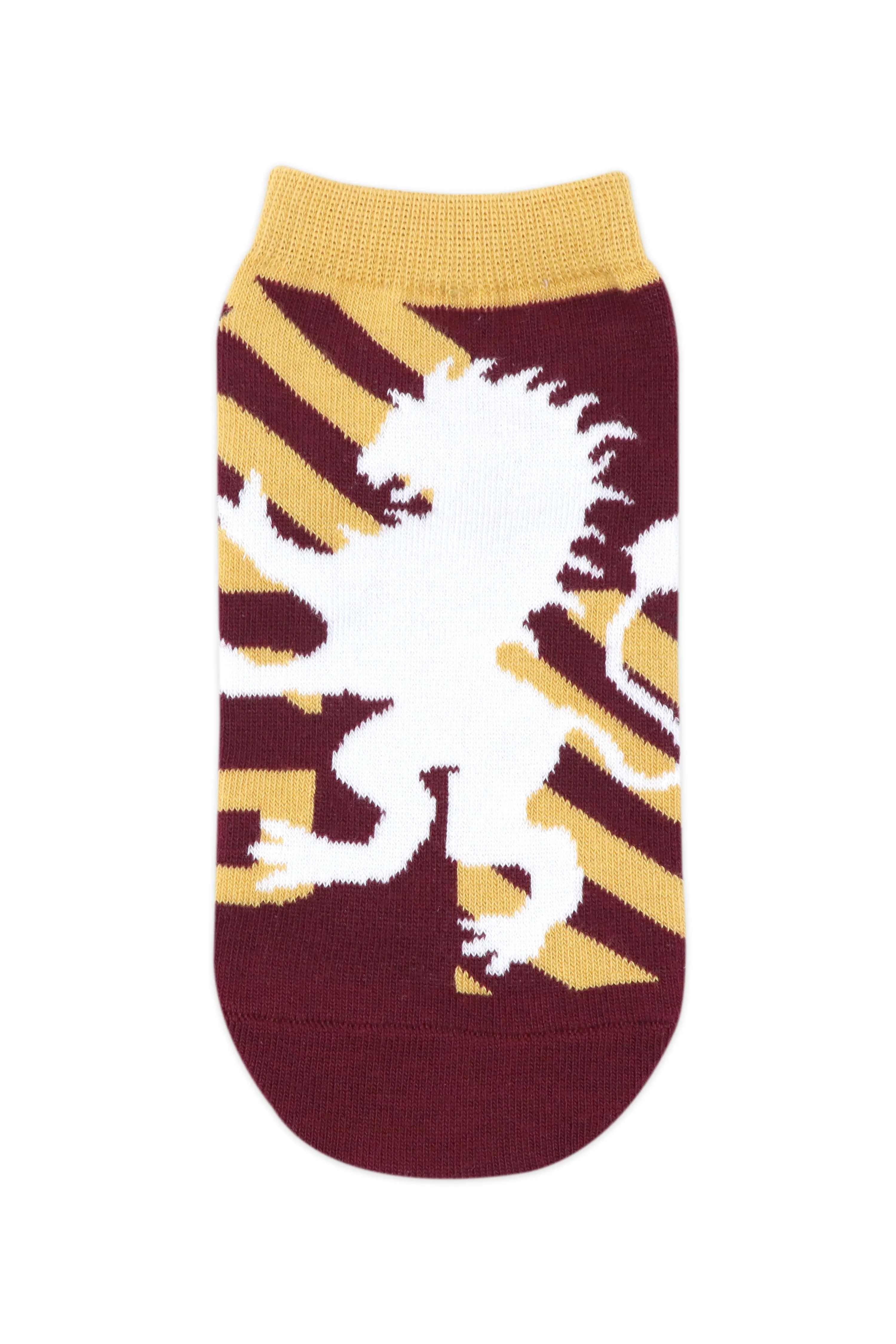 Balenzia x Harry Potter Gryffindor Crest & Logo lowcut Socks for Women (Pack of 2 Pairs/1U)- Maroon