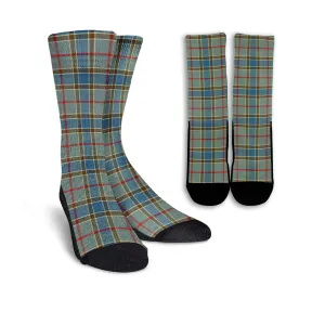 Balfour Blue Tartan Crew Socks