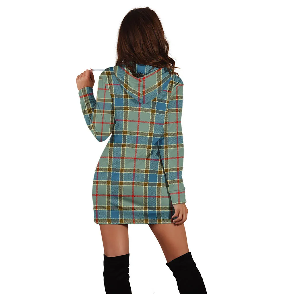 Balfour Blue Tartan Hoodie Dress