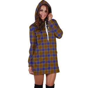 Balfour Tartan Hoodie Dress with Family Crest