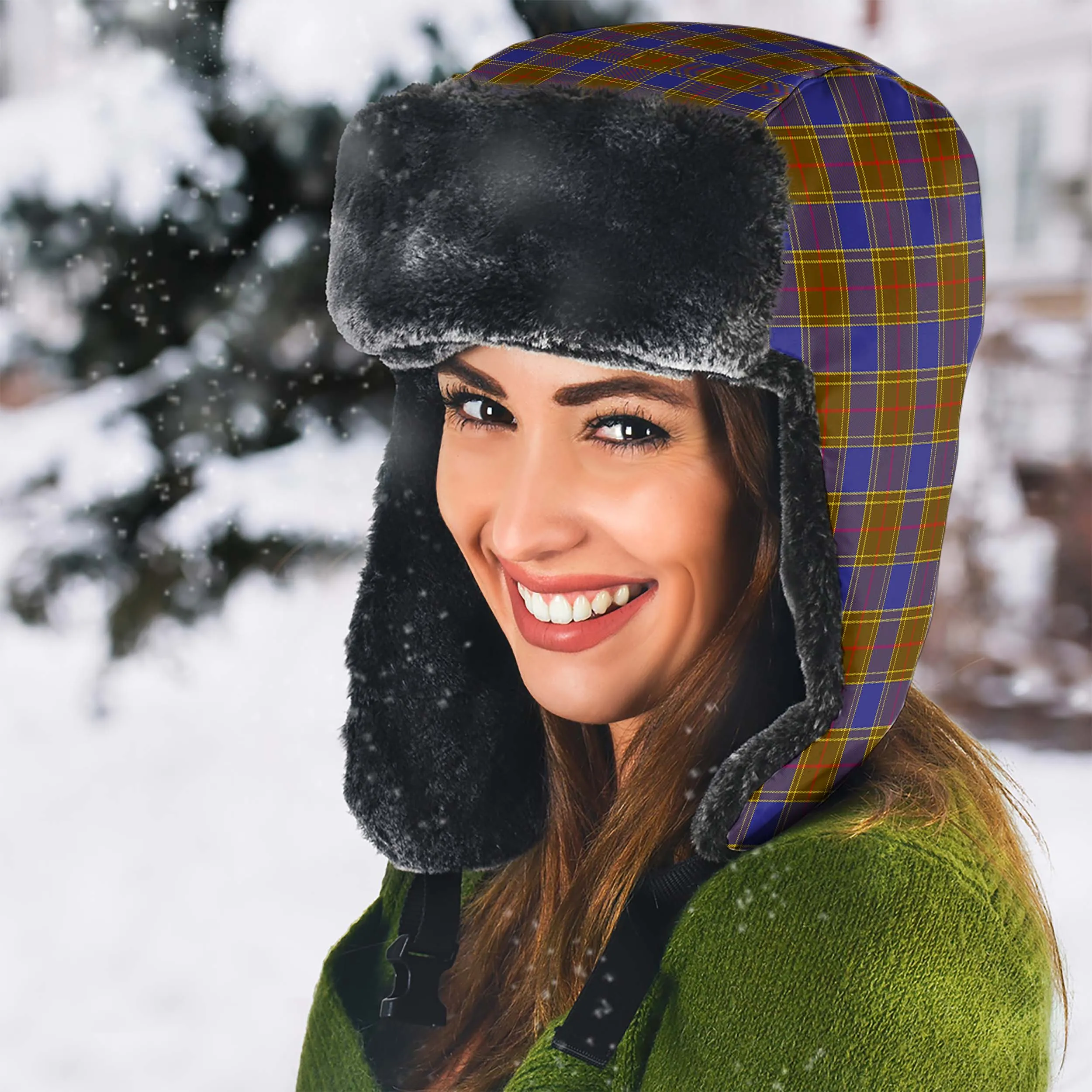 Balfour Tartan Winter Trapper Hat