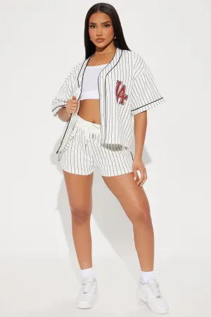 Ball Game Ready Short Set - White