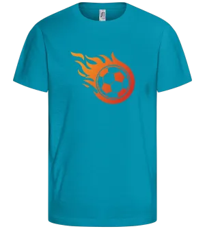 Ball on Fire Design - Comfort kids fitted t-shirt