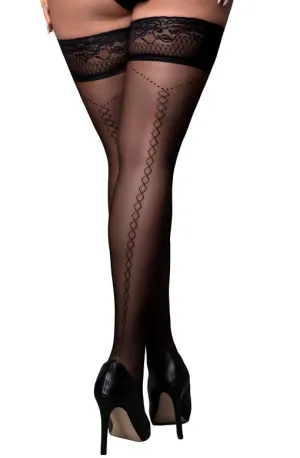 Ballerina 599 Black Hold Ups Plus