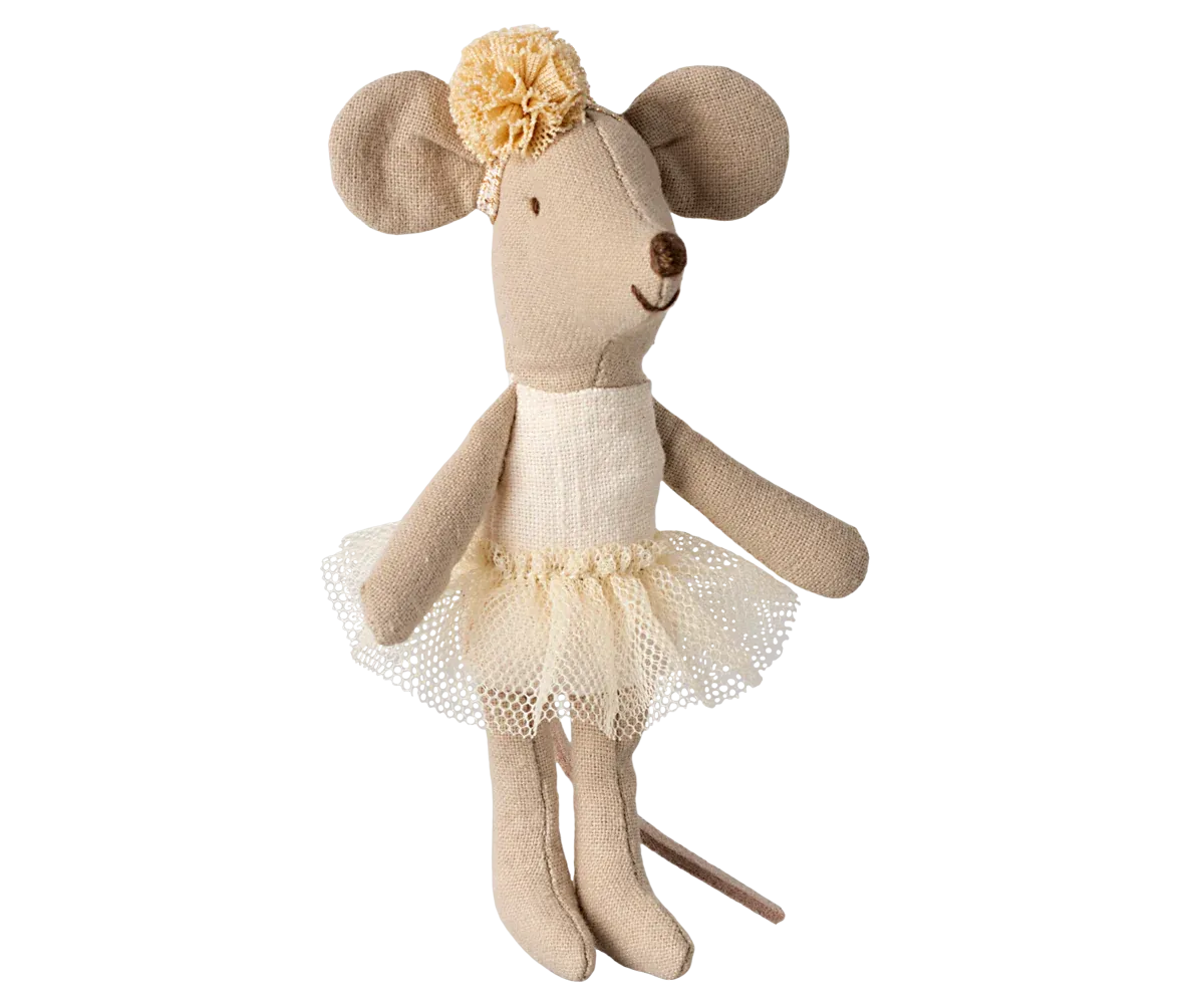 Ballerina Mouse, Little Sister - Off White | Maileg