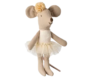 Ballerina Mouse, Little Sister - Off White | Maileg