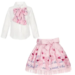 BALLOON CHIC - Rose Skirt Set  - Pink