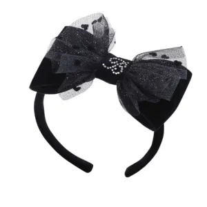 BALLOON CHIC - Velvet Hairband - Black