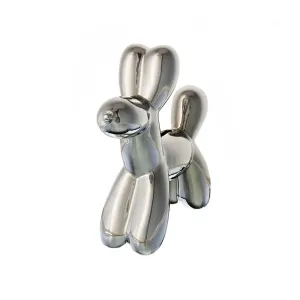 Balloon Dog Bank Silver