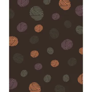 Balls of Yarn Printed Backdrop