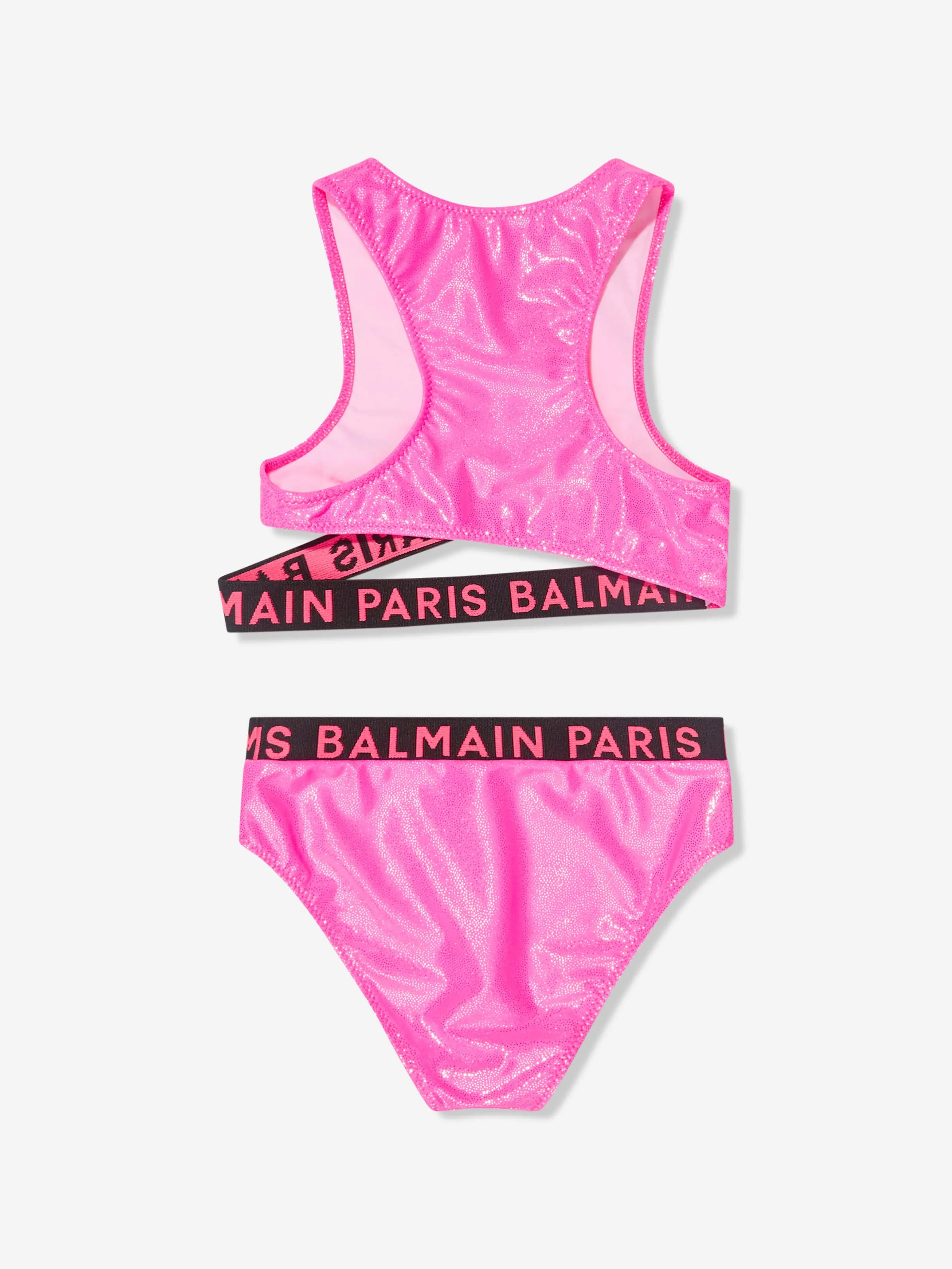 Balmain Girls Logo Bikini in Pink