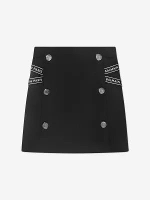 Balmain Girls Milano Skirt in Black