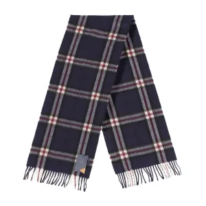 Balmoral 100% Cashmere Woven Scarf Thomson Navy