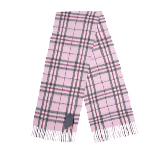 Balmoral 100% Cashmere Woven Scarf Thomson Pink