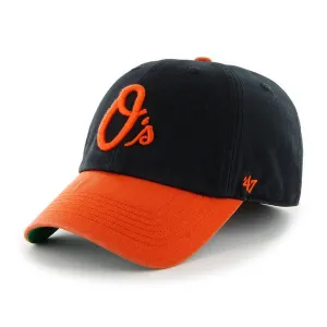 Baltimore Orioles 47 Brand Black Orange Franchise "O" Fitted Slouch Hat Cap