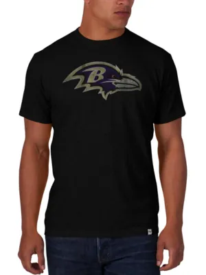 Baltimore Ravens 47 Brand Jet Black Soft Cotton Scrum T-Shirt