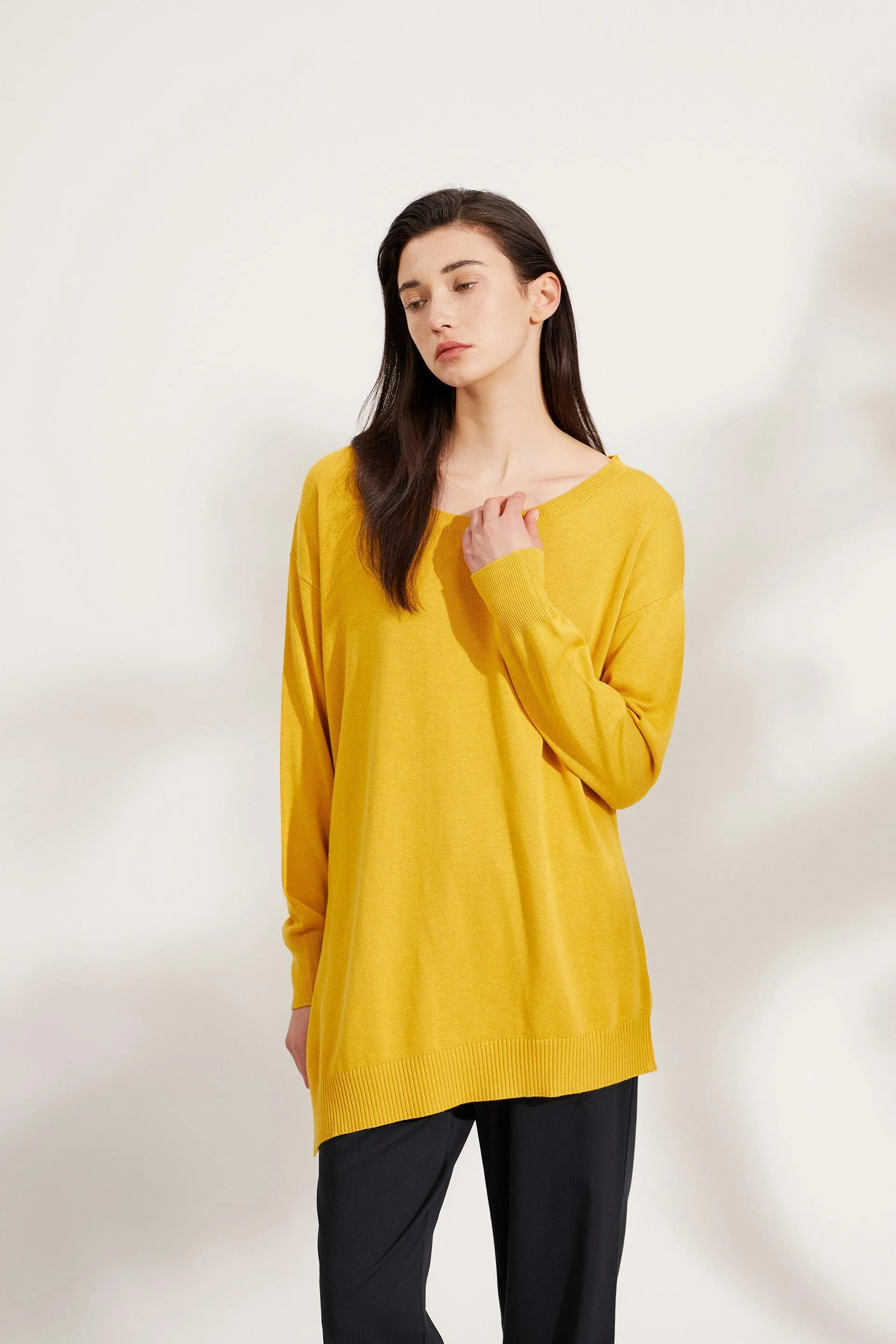 Bamboo Asymmetric Sweater