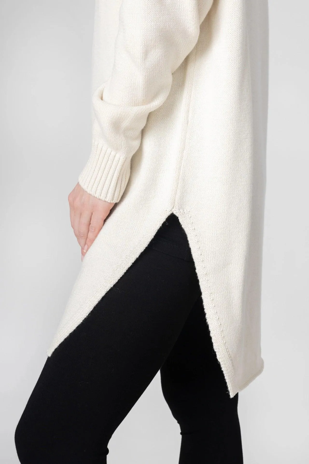 Bamboo Oversized Turtleneck Sweater