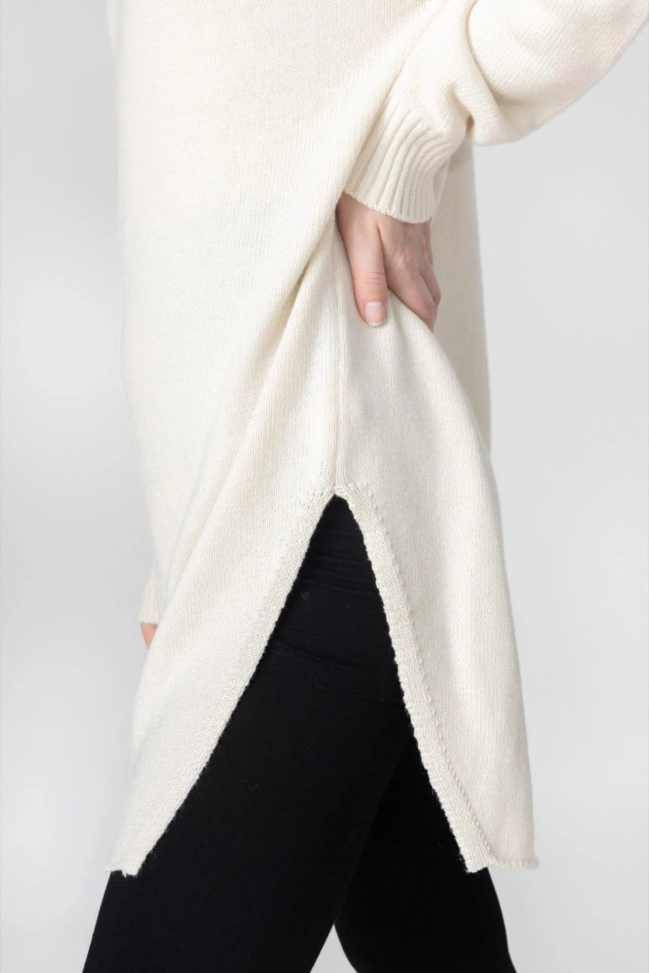 Bamboo Oversized Turtleneck Sweater