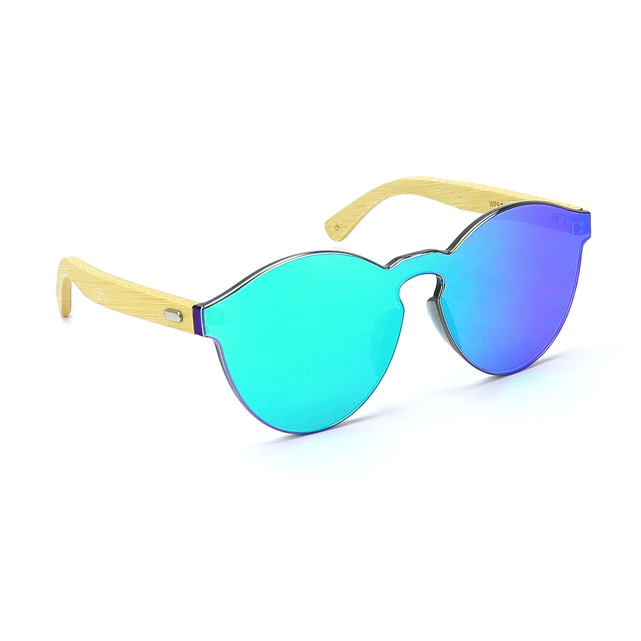 Bamboo Reflective Sunglasses - Green