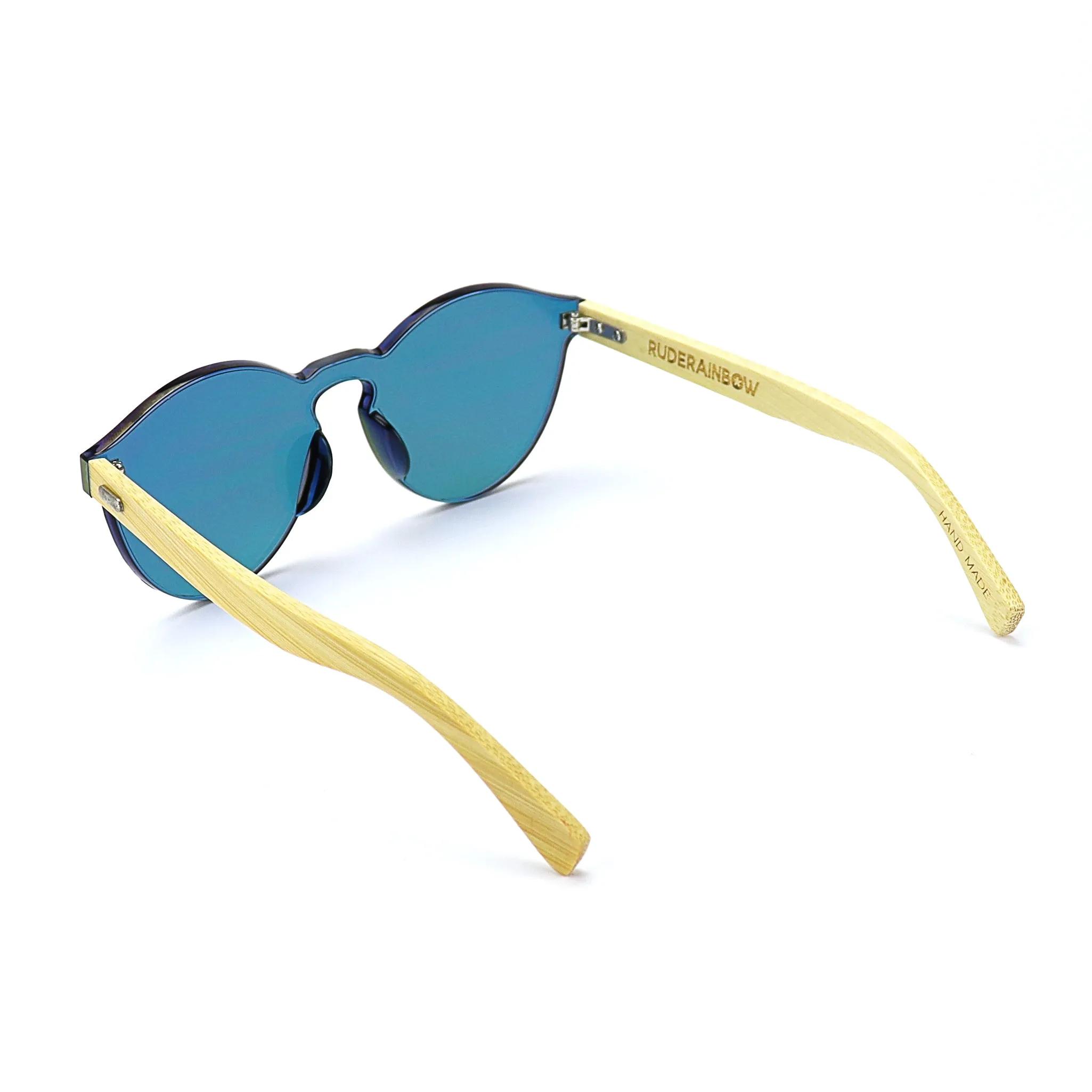 Bamboo Reflective Sunglasses - Green