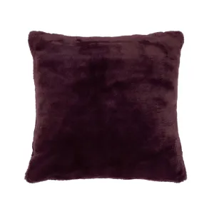 Bambury Frida Faux Fur Plum 50x50cm Cushion