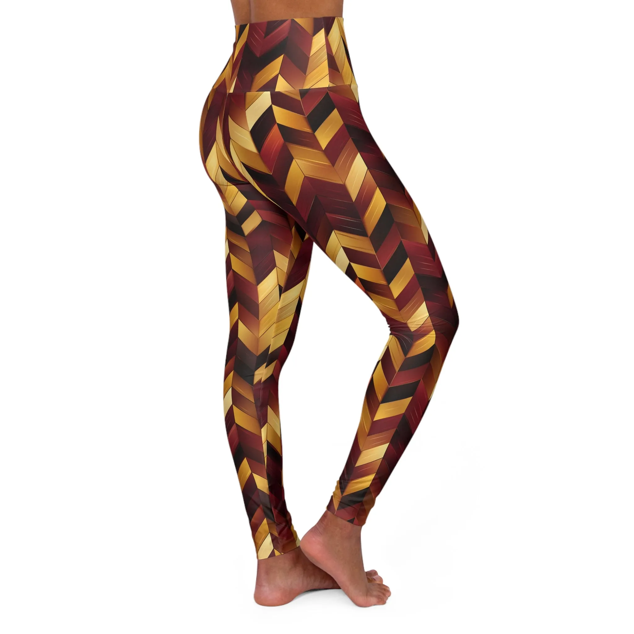 B&G High Waisted Yoga Leggings (AOP)