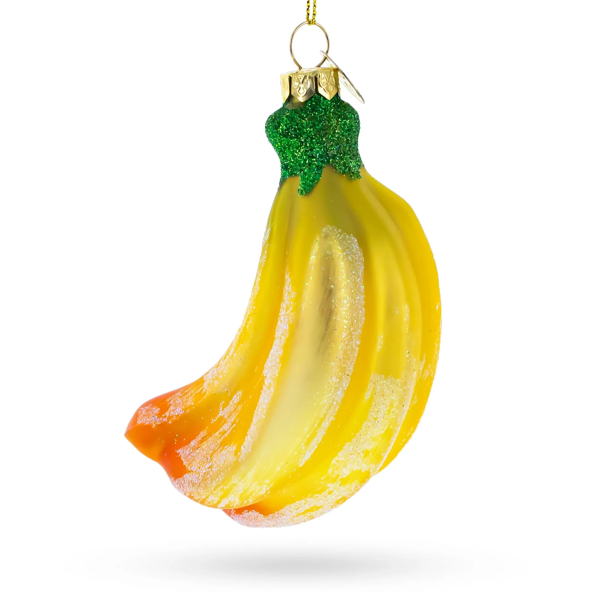 Bananas Blown Glass Christmas Ornament