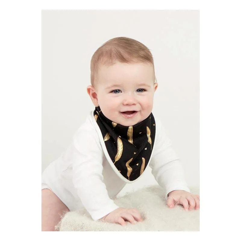 Bandana Baby Bib – Woodland Bear Brown