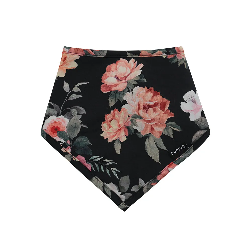 Bandana Bib  - Midnight Blossom