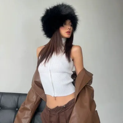 Bani Faux Fur Bucket Hat