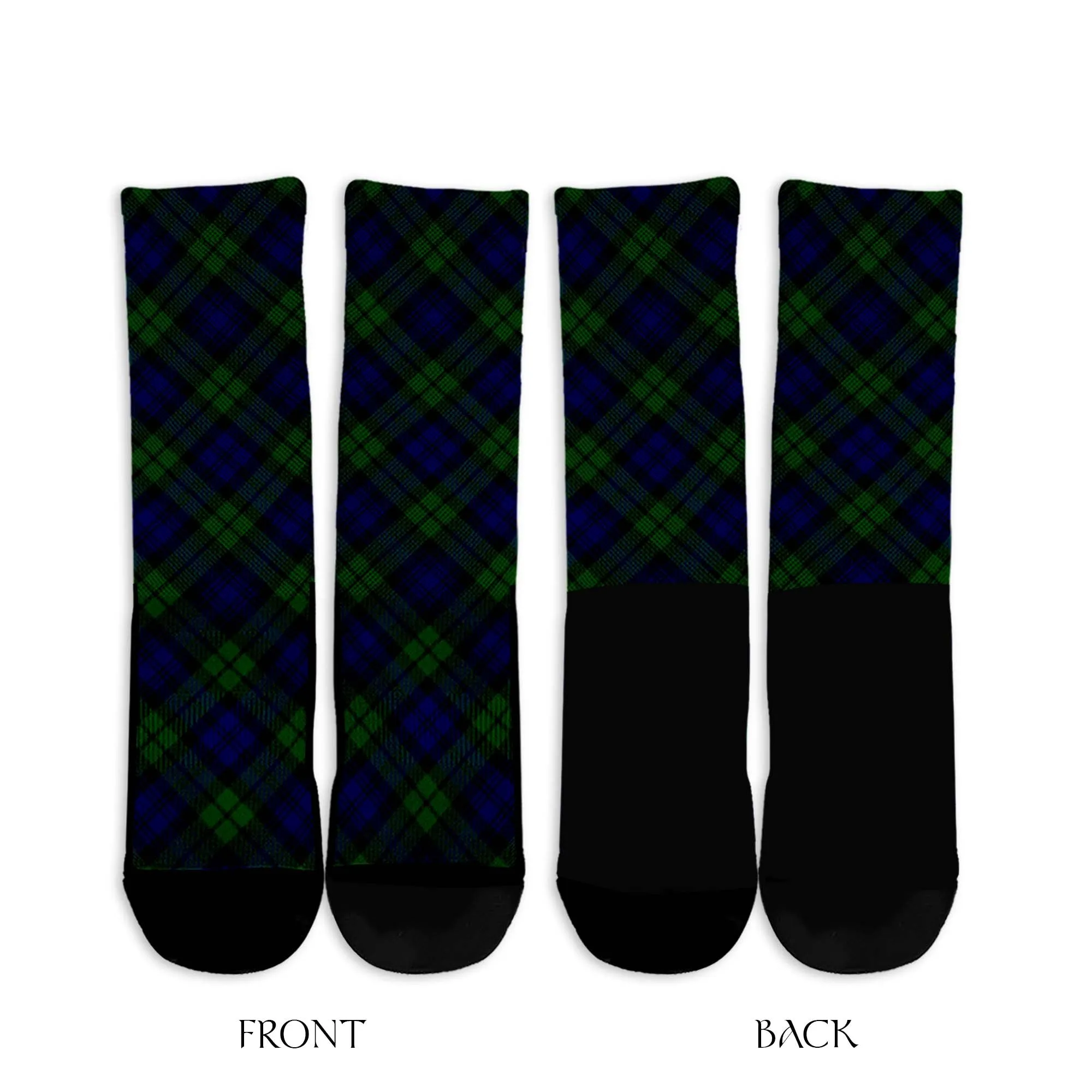 Bannatyne Tartan Crew Socks Cross Tartan Style