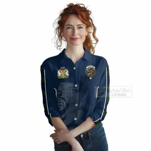 Bannatyne Tartan Women's Casual Shirt with Family Crest and Lion Rampant Vibes Sport Style