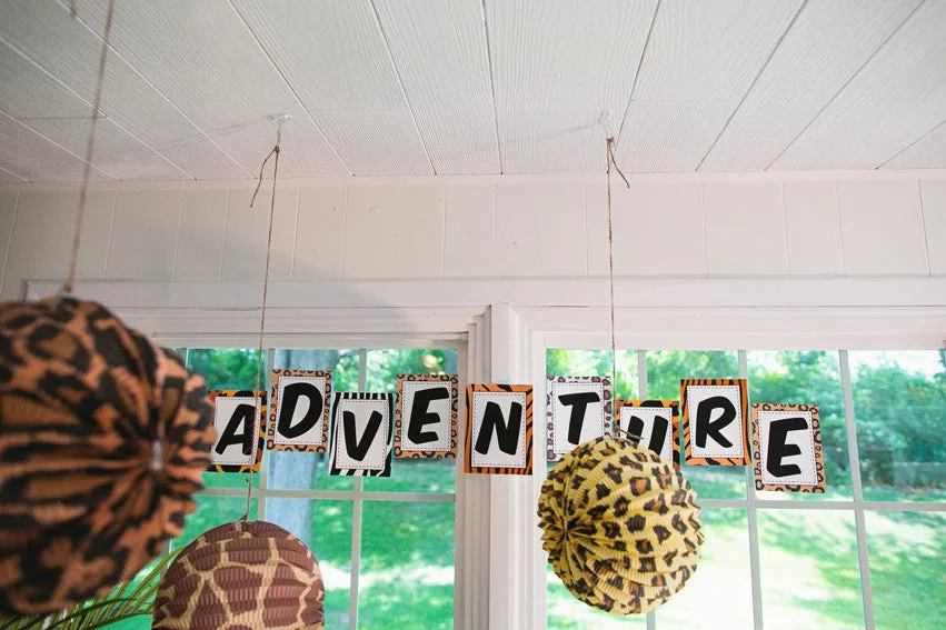 Banner Letters | Animal Adventure | UPRINT | Schoolgirl Style