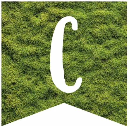 Banner Letters Moss | Woodland Whimsy | UPRINT | Schoolgirl Style