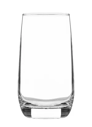 Bar&More | Musica | Premium Cocktail Glass | Set of 6 | 335ml & 300g | Martini, Negroni, Margarita, Daiquiri Glass | Glassware Gift Set | Elegant Tall Crystal Highball Juice Glasses