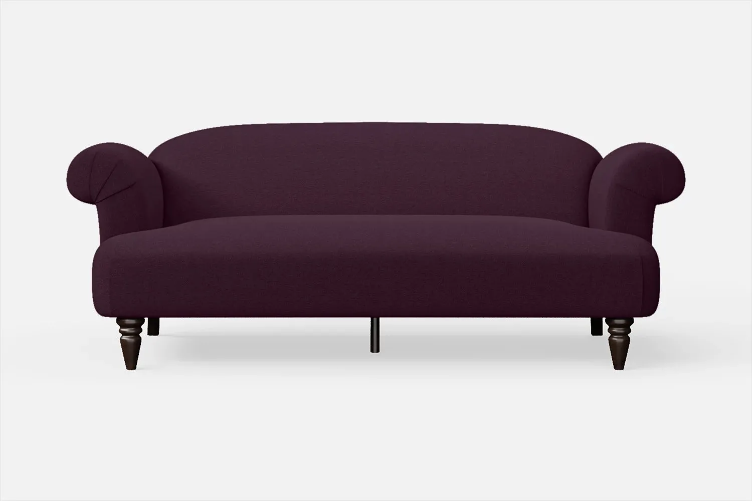 Barberton 3 Seater Sofa Purple Linen Fabric