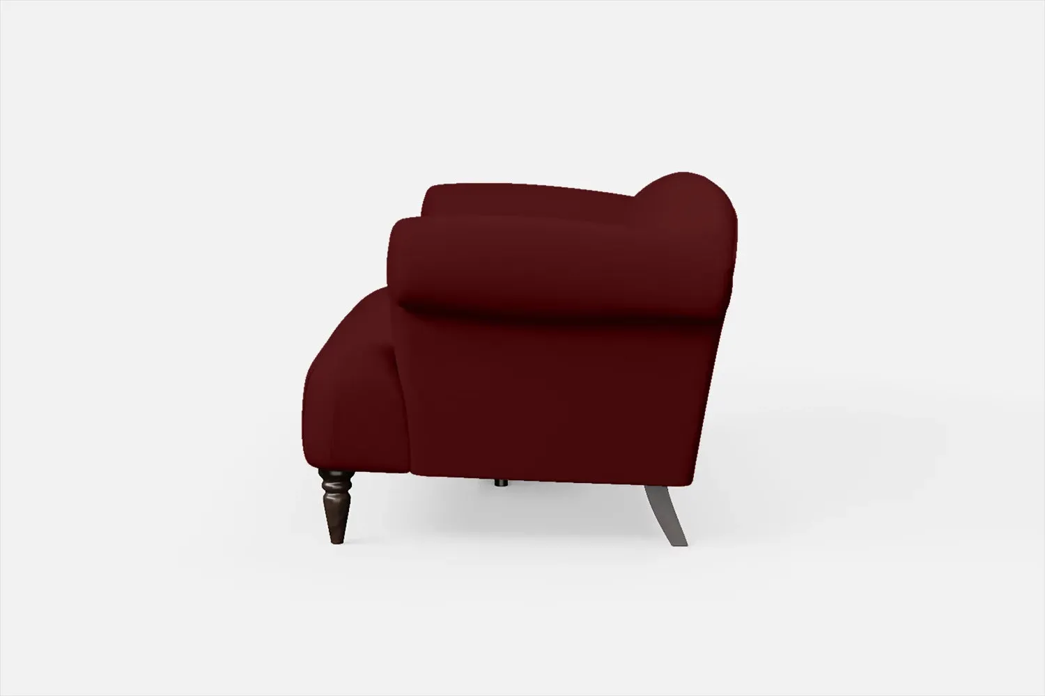 Barberton 3 Seater Sofa Red Leather