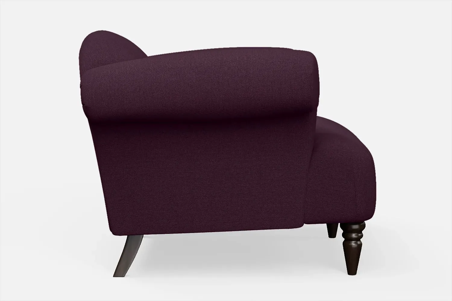 Barberton Armchair Purple Linen Fabric