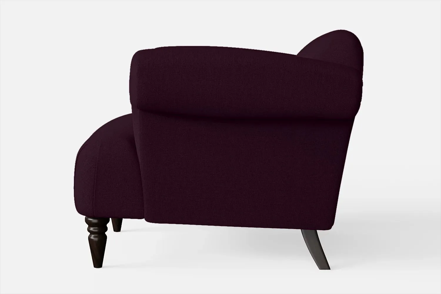 Barberton Armchair Purple Linen Fabric