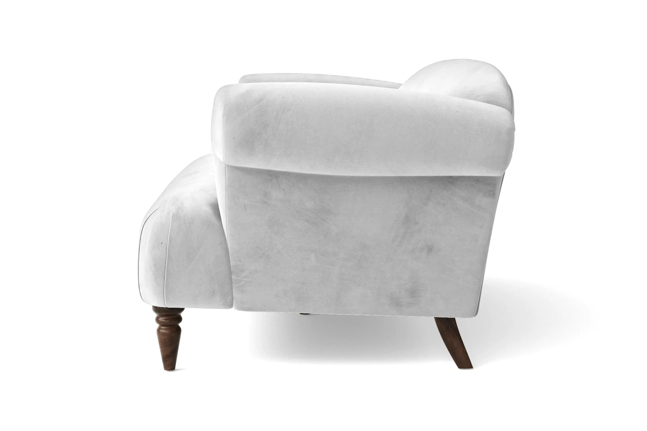 Barberton Armchair White Velvet