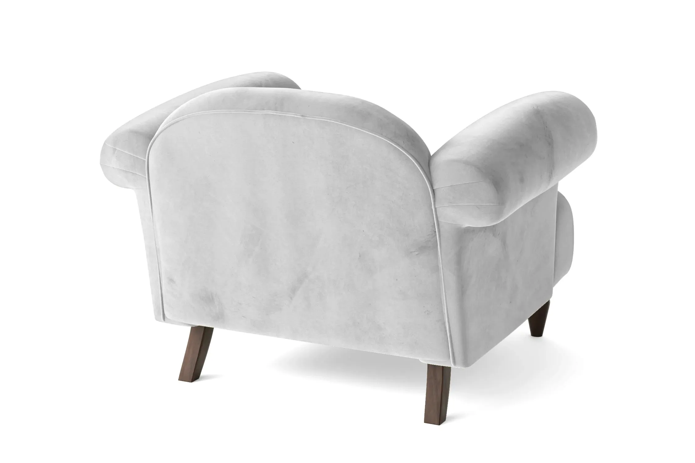 Barberton Armchair White Velvet