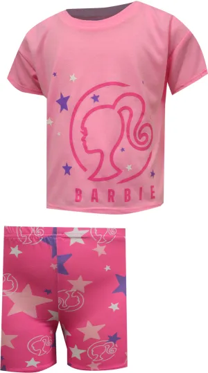 Barbie Classic Pink Shortie Pajamas