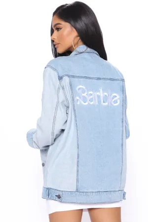 Barbie Color Block Denim Jacket - Blue/combo