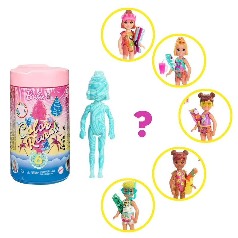 Barbie Colour Reveal Doll Chelsea Sand & Sun Series