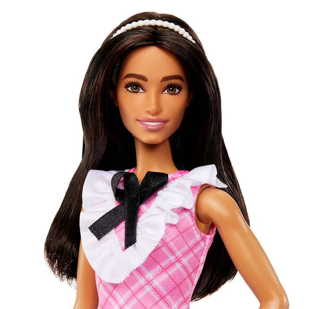 Barbie Fashionistas Doll With Pink Plaid Dress #209