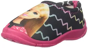 Barbie Kids Girls Black/Pink Lycra Shoes by Toothless Black & Pink Walking 9 UK (27 EU) (10 US) (BBPGLS2793-Black